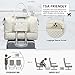 LOVEVOOK Travel Duffle Bag, Weekender Bags for Women with Shoe Compartment, Carry on Overnight Bag with Toiletry Bag, Gym Duffel Bag with Wet Pocket, Hospital Bags for Labor and Delivery, Beige