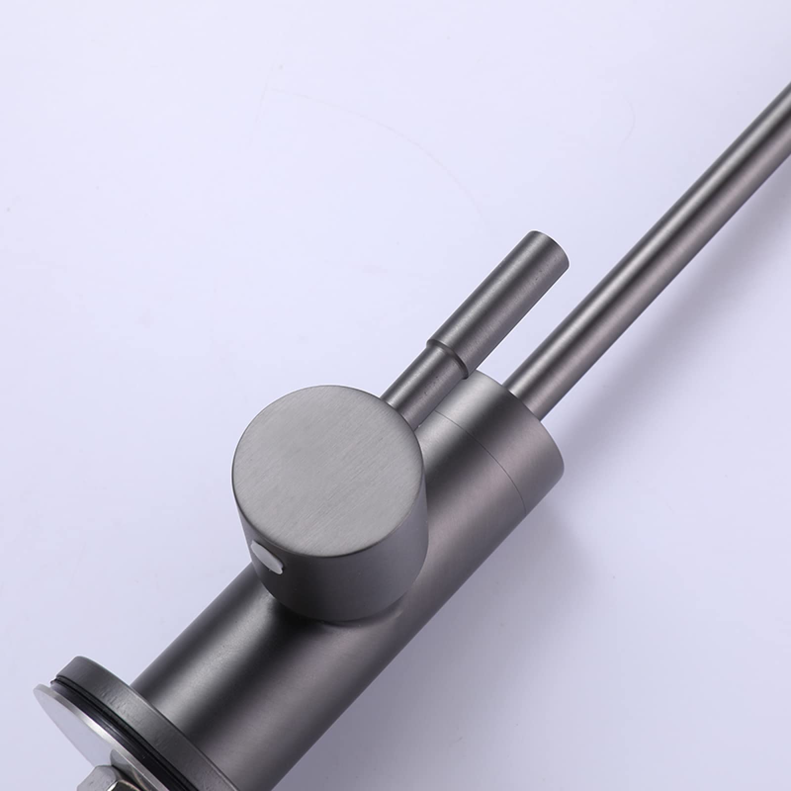 TTDGYYXW Grifo con Filtro de Agua, grifos para Fregadero de Cocina 360, Grifo de Agua Potable fría Individual, grifos para Fregadero de Cocina, Gris