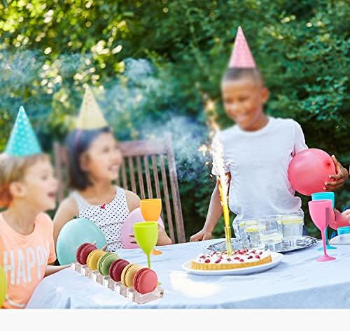 Miniatura 4 de Simple polymer 2 soportes de acrílico transparente para tartas de macarrón, bandeja de exhibición de galletas, soporte de postres para boda, baby