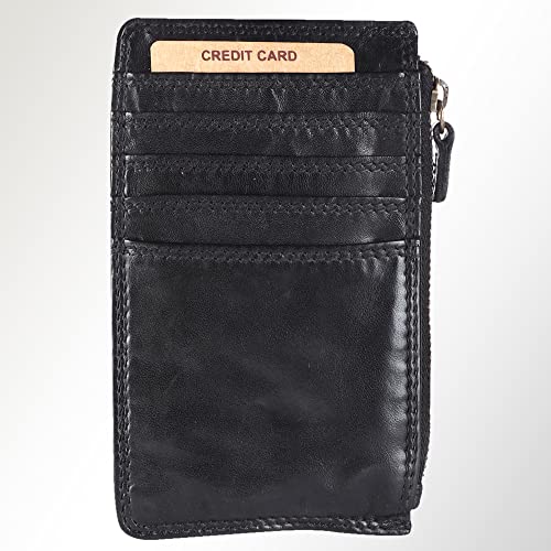 Spaghetti Western Full Grain Leather Card Holder - SWC146ABLK | Card Holder | Business Card Holder | Credit Card Holder | Leather Card Holder | Sports Card Holder | Slim Card Holder | Debit Card4