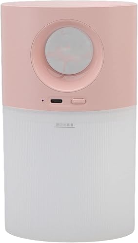 Mini humidificador, humidificador pequeño de niebla fina de nivel nano con luz ambiental colorida, bajo ruido, 11.8 fl oz, gran capacidad,