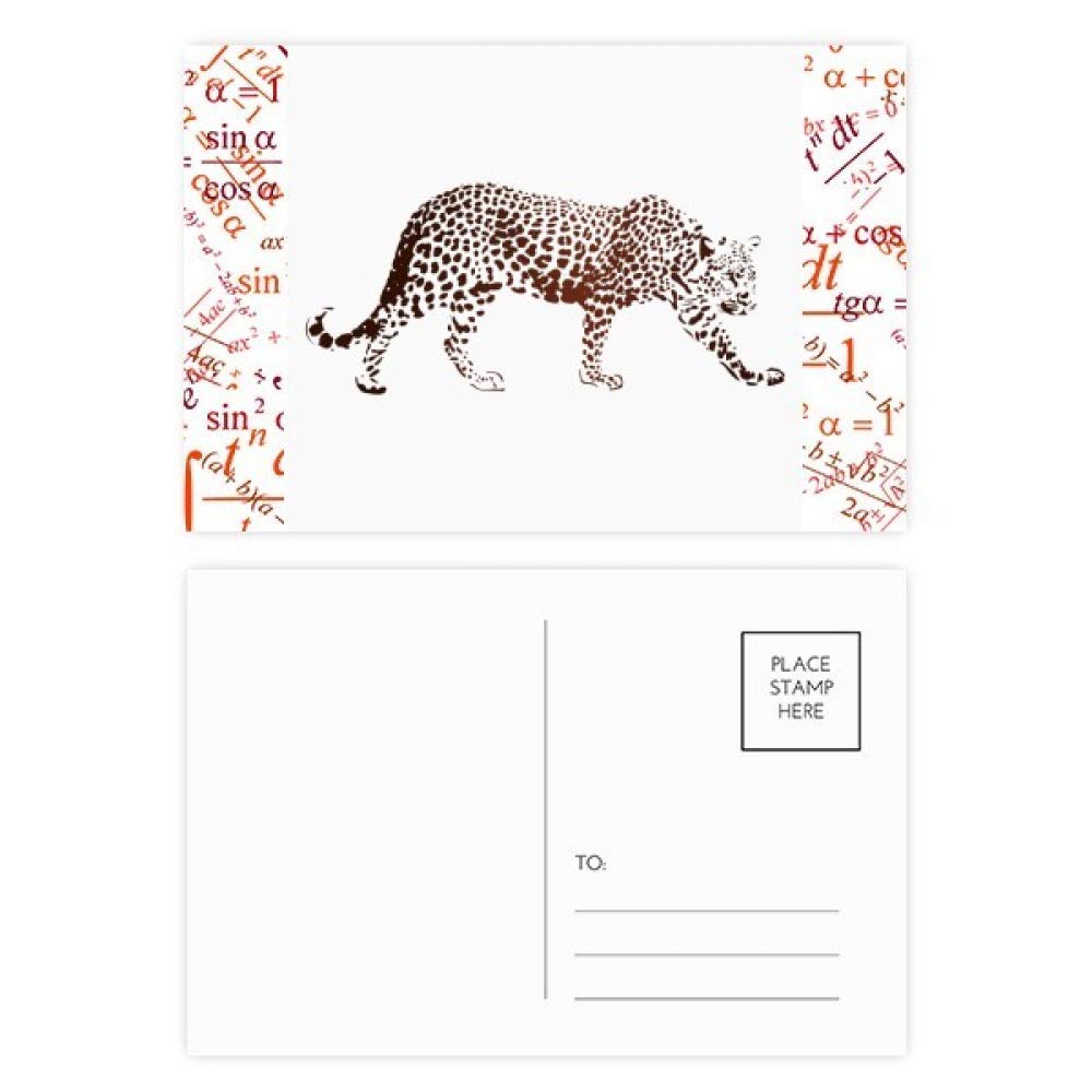 Lot de 20 cartes postales motif guépard marron pour rompre la monotonie