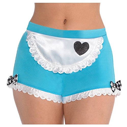 Womens Ladies Wonderland Alice Boyshorts Fancy Dress Accessory