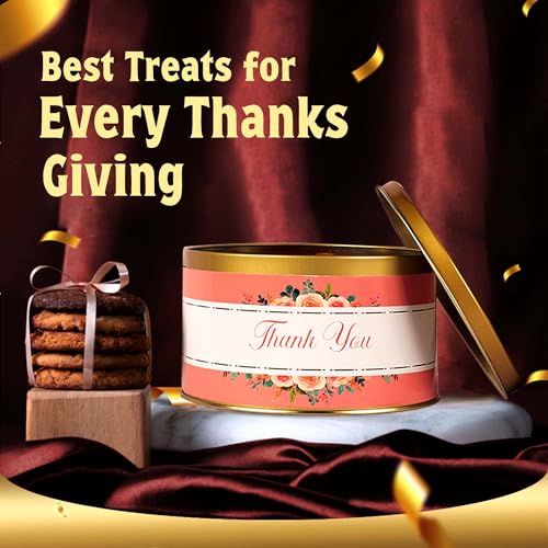 Image of Thank You Gift Pack - 300g | Perfect For Return Gifts | Assorted Cookies Gift| Butter Cashew | Freshly Baked Australian Cookies In 5 Flavours | Tin Hampers For Friends And Family