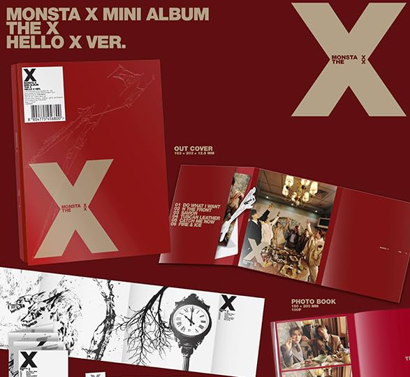 Amazon.com: MONSTA X THE X 13th Mini Album [HELLO X Ver.] CD +