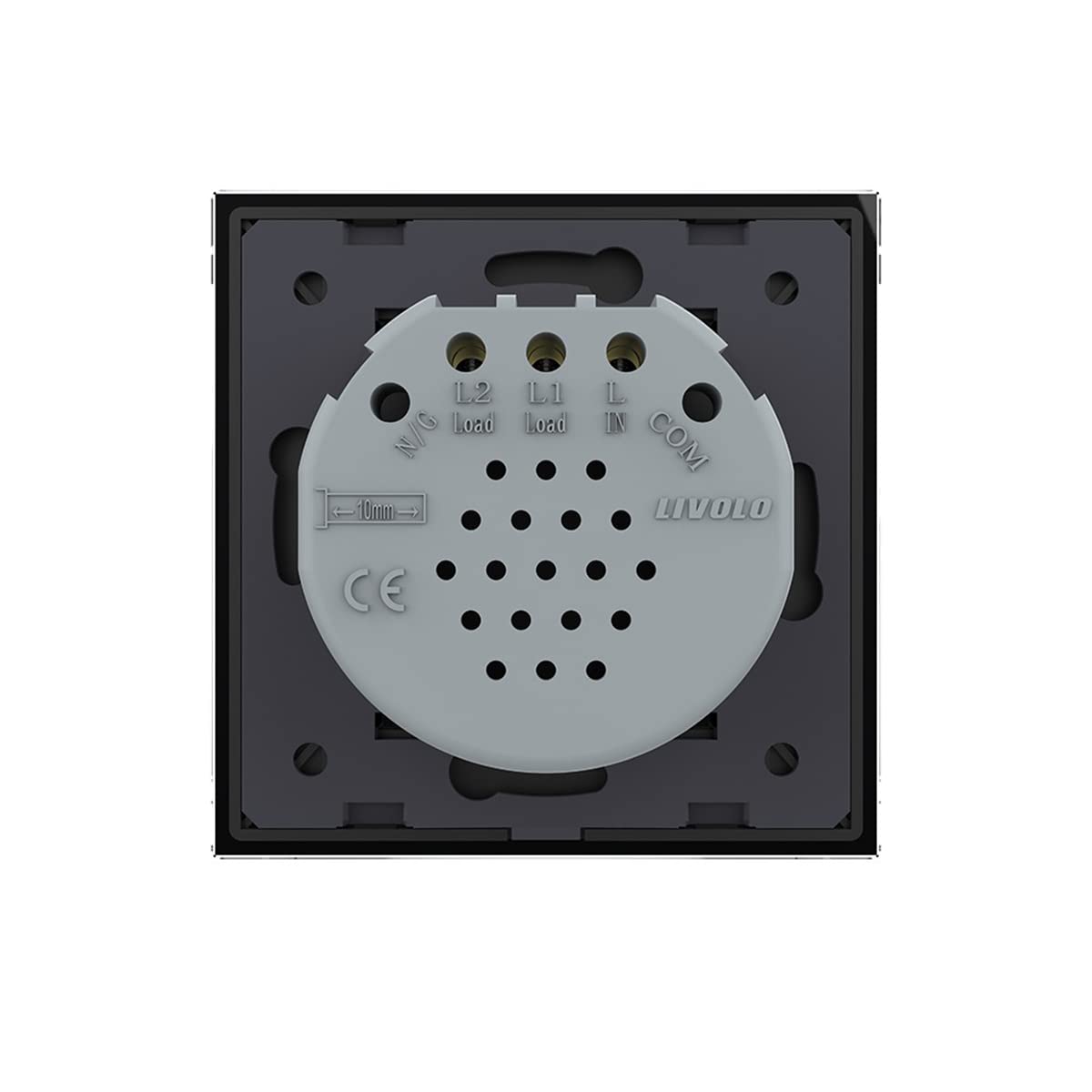 LIVOLO Touchschalter Serienschalter Funklichtschalter 2 Weg Touch Remot Switch mit Glasblende VL-C702R-12 Neu