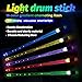 Hami Light Up Drumsticks,Rechargeable 15 Color Changing With Storage Bag,Glow in the Dark Drumsticks,Drummer Gifts,Glow Plastic Drum Sticks for Adults,Personalized Drum Sticks (2pcs/Pack)