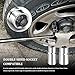 Lyxheth Telescoping Lug Wrench, Tire Wrench, Wheel Nut Remover 1/2 Drive with 17/19mm and 21/23mm Flip Sockets, Carbon Steel Lug Nut Wrenchs Tire Repair Tools for Cars, Vans, Trucks, Caravans
