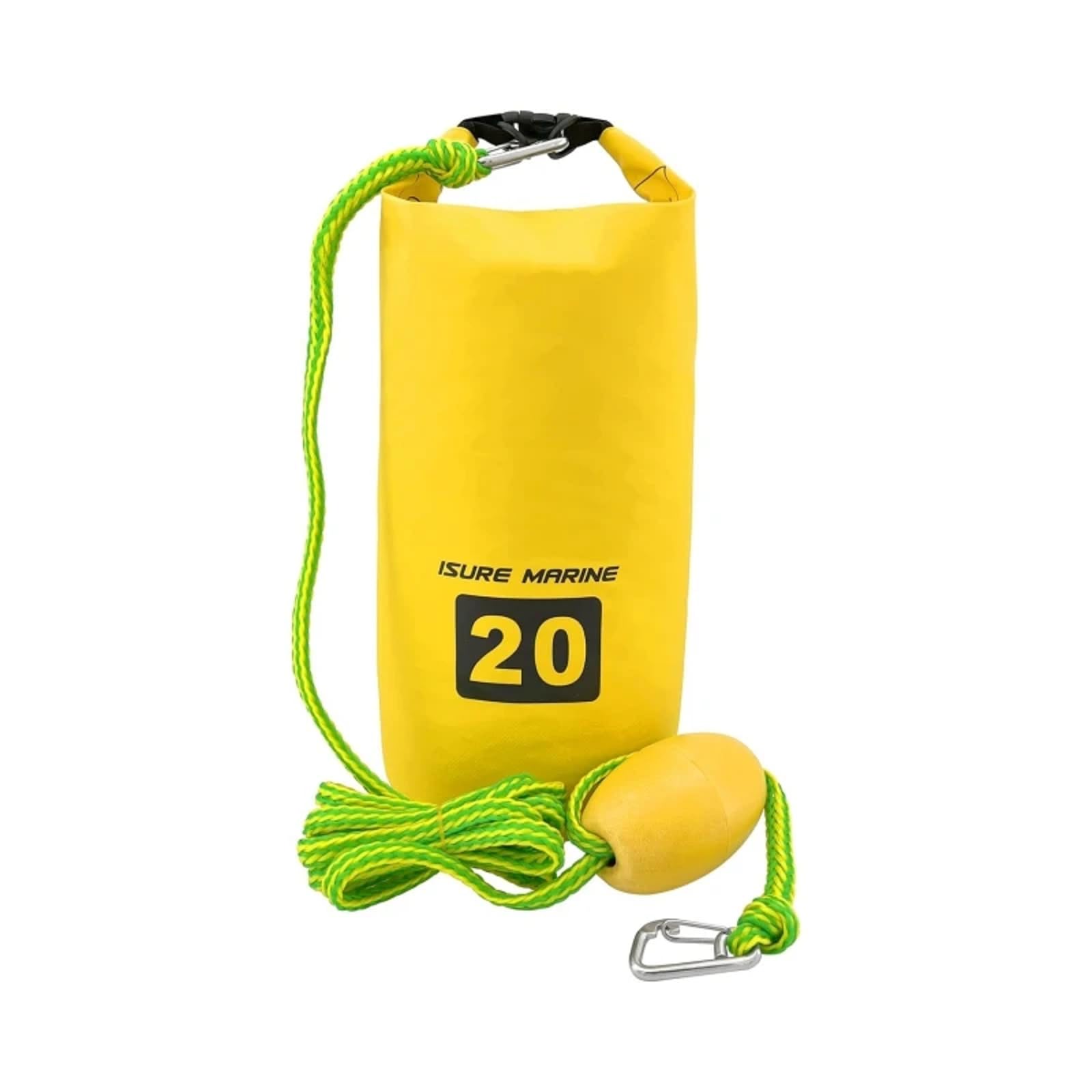JT-HLM 2-in-1 PWC Sand Bag Anchor Adjustable Buoy Bag Waterproof Bag Dry Sack 20L for Small Boats, Power Watercrafts, Canoes and Kayaks