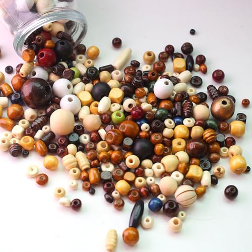 Perles en bois pour fabrication de bijoux et accessoires en macramé faits main