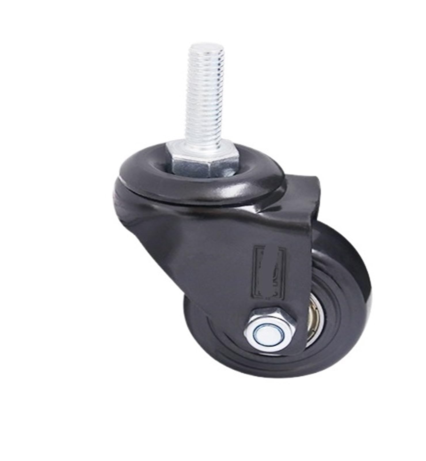 MXXDMOPD 2 Pieces/lot Swivel Wheel with Brake Heavy Duty 1.5 inch Steering Pulley Silent Furniture Cabinet Trolley Caster(1.5-inch-e)
