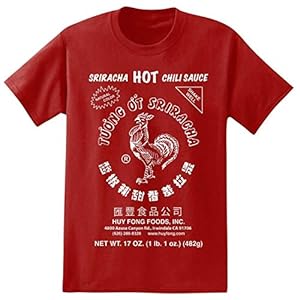 Sriracha Hot Chili Sauce Irwindale Red Men’s T-Shirt New