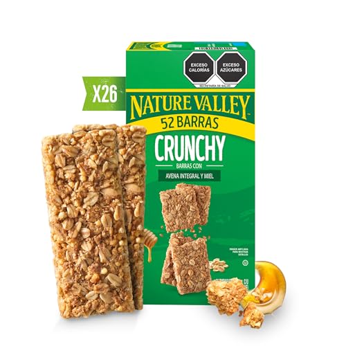 Listado de Barras los más recomendados. 40 Nature Valley Crunchy Barras de Avena Integral y Miel 26 empaques de 42 g c/u
