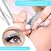 Chumia 2 Pieces 2 in 1 Lash Lift Tool Eyelash Separator Tool with Comb Stainless Steel Metal Lash Perm Lift Rods for Eyelash Eyebrow Comb Perming Tinting Curling Extension Supplies(Silver)