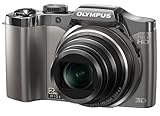 OM SYSTEM OLYMPUS SZ30 16 MP Digital Camera, Wide-Angle 24x Optical Zoom with Multi-Recording Capability and 3" LCD (Silver) (Old Model)