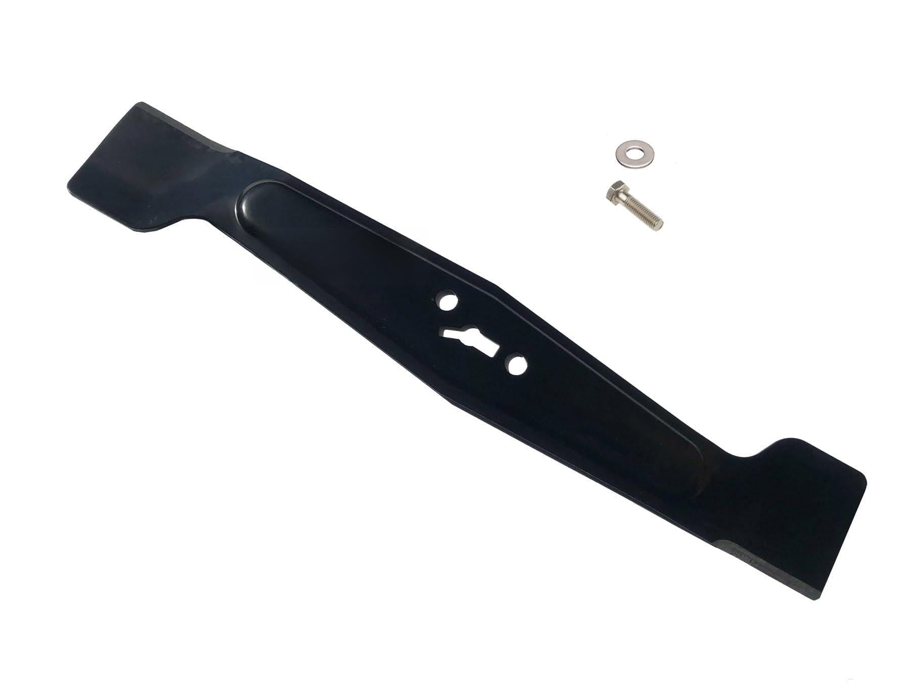 perfektGarten 31,5 CM lawnmower blade compatible with MacAllister MLM18-Li-1 + screw