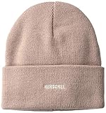 Herschel Stickerei Herschel Herren Elmer ID Beanie-Mtze, Esche Rose/Weiß, Einheitsgröße