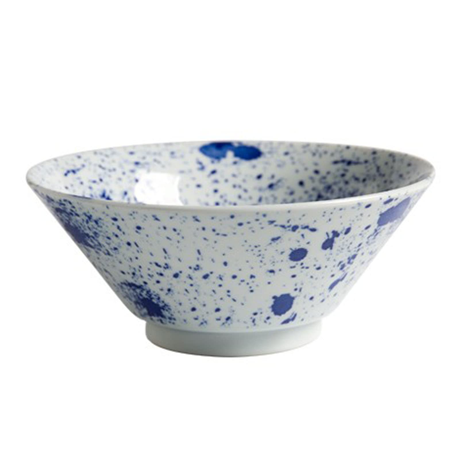 Tazón de cerámica para Ramen, tazón Multiusos de Porcelana Fina para Sopa, Cereales, arroz, Udon y soba, tazón japonés Grande para Fideos, Azul y Blanco