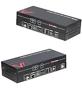 AV Access HDMI USB Extender(HDBaseT) KVM, 100m(330ft) 4K 60Hz 1080p 120Hz Over Cat5e/6a, Keyboard...