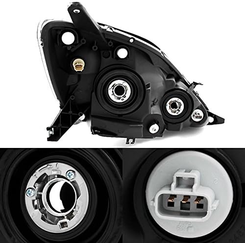 AKKON - For Toyota Sienna Halogen Type Chrome Headlights Driver Left + Passenger Right Side Replacement Pair Set