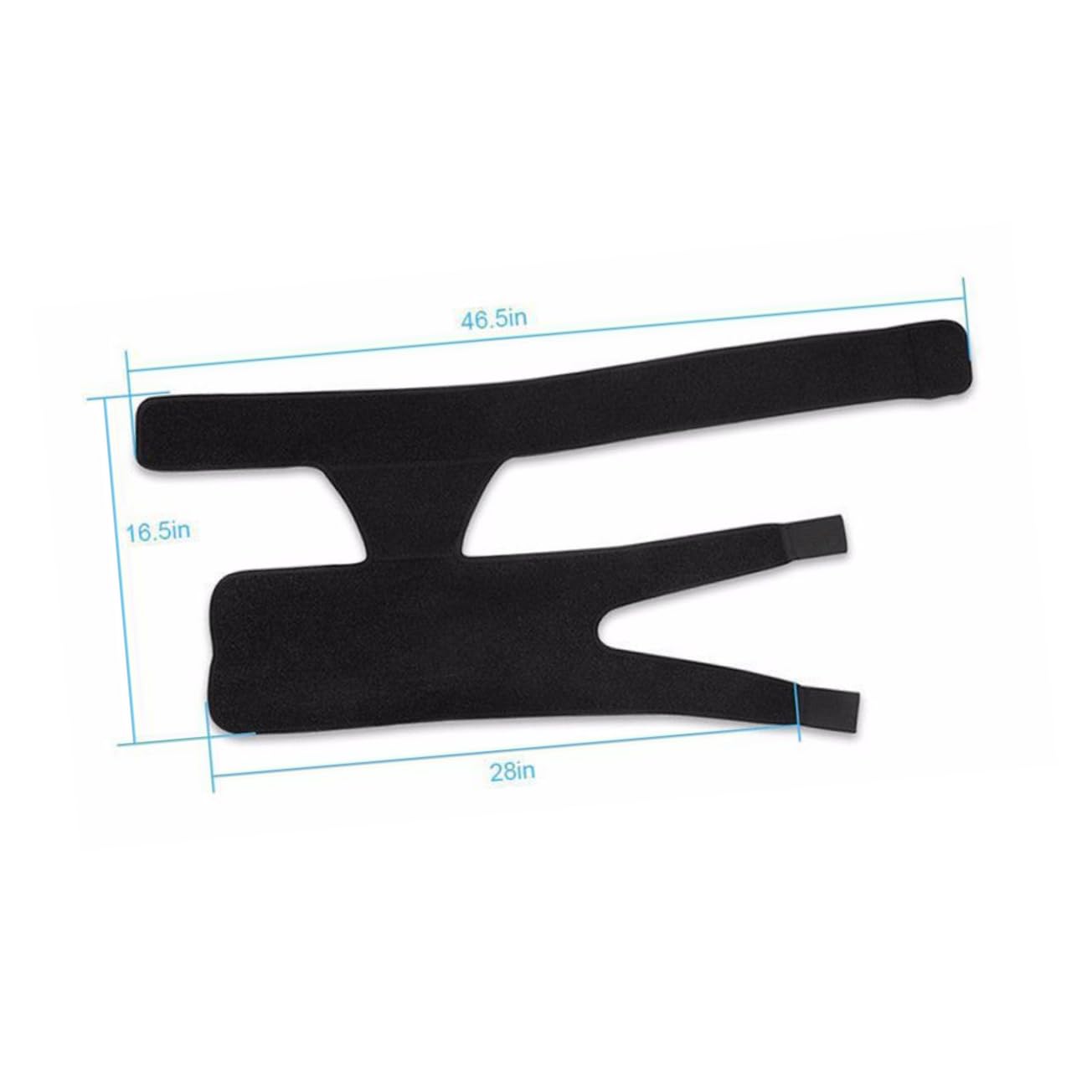 1Pc Durable Thigh Support Band and Lumbar Supporter for Fitness Back Brace for Exercise Fatigue Relief Comfortable for Men Women Black Red