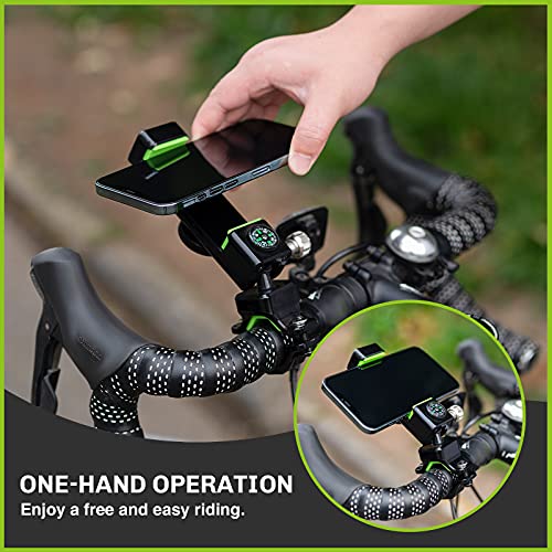 Gegemu Bike Phone Mount, Bicycle & Motorcycle Handlebar Cell Phone Holder Universal With 360° Rotation For Phone 11 / Phone 11 Pro Max, S9, S10 And More 4.7" - 6.8" Cellphone #TOP4