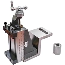 MachEl Mini Vertical Milling Slide with Z-Type Angle Plate Precision Direct-Fit Attachment for Mini Lathe Machines, Includes Clamp