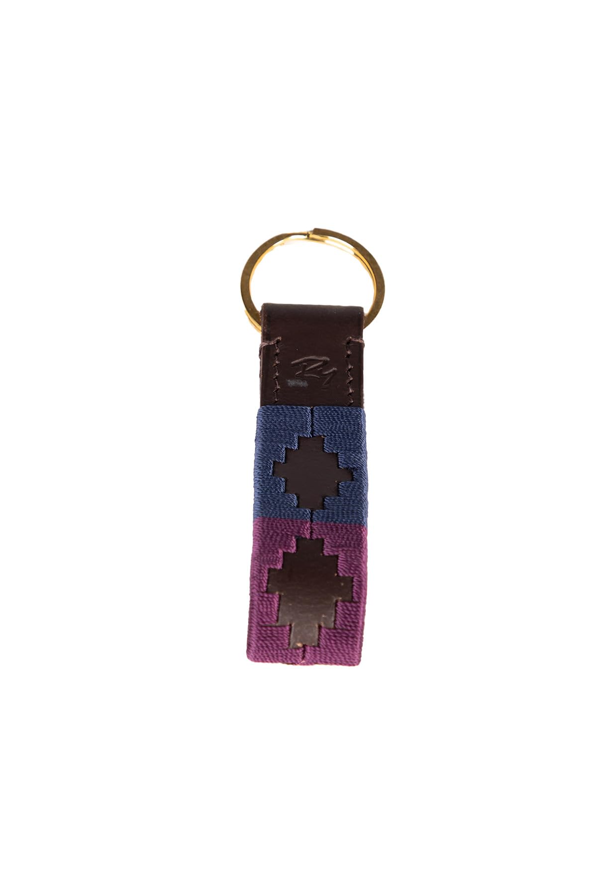 Rydale Leather Polo Keyring Cotton Stitching Key Ring Accessory Strap Keys Holder Fob Keychain
