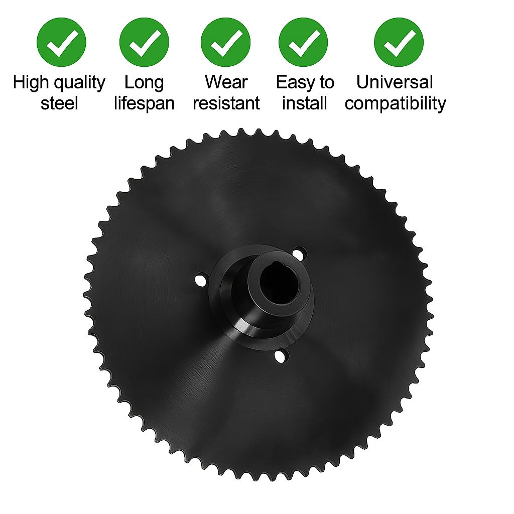 GREHUA Rear Sprocket Dru Brake Hub Adapter 1" Bore 1/4" Keyway With 40 41 420 Chain 48T Drive