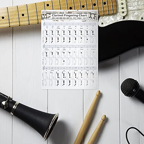 2 Stks Professionele Akkoord Vinger Guide Poster Klarinet Fingering Chart Finger Gids Grafiek Voor Klarinet Training Chord Chart Voor Clarinet Beginners - Image 5