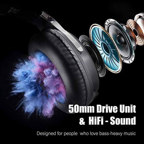 OneOdio Hoofdtelefoon over het oor met kabel, gesloten studio, hifi-hoofdtelefoon met Share-poort voor e-drum, piano… - Image 5