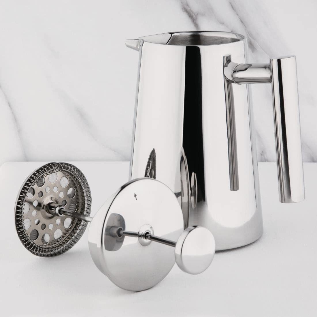 Olympia u073 émbolo de acero inoxidable, 6 tazas