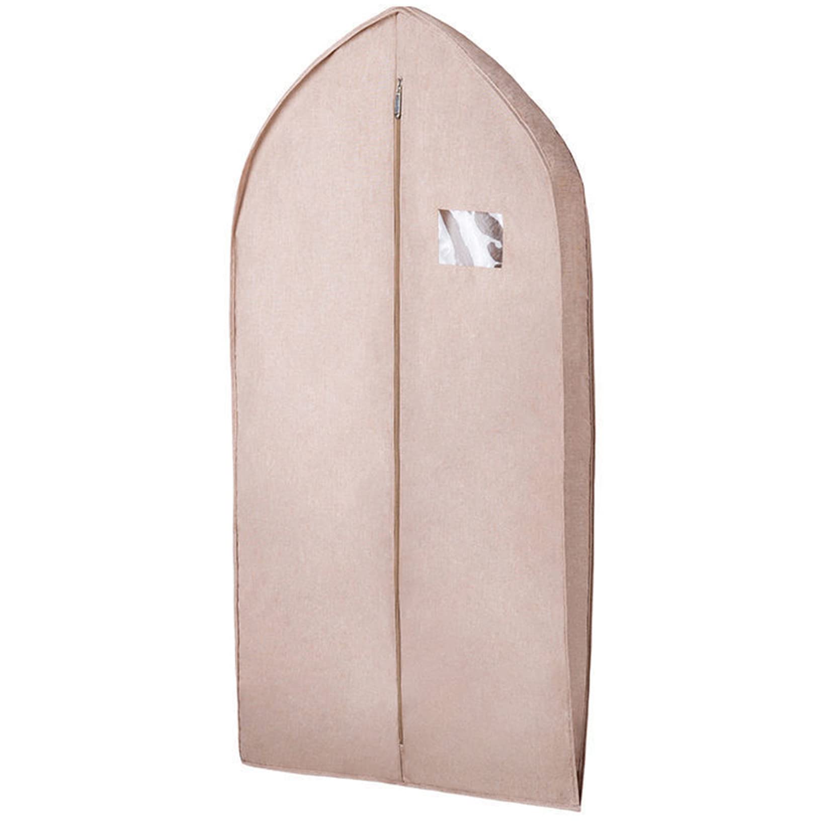 Copriabiti Antipolvere, Borsa Protettiva for Abiti, Confezione da 2, con Cerniera, for Guardaroba, Traspirante, salutare, Grigio Chiaro, 110 x 58 cm(Beige,90 x 58 cm)