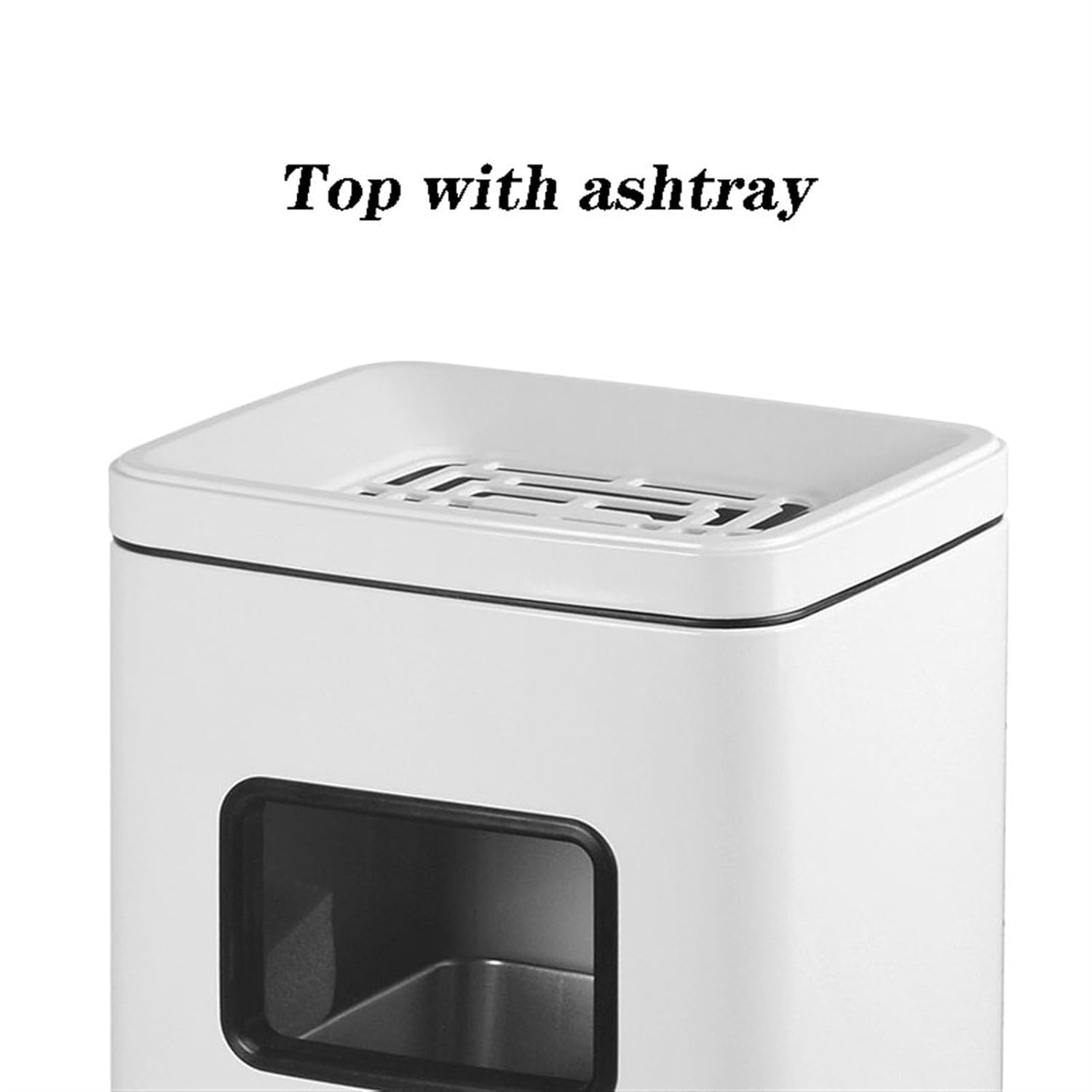 Trash Can Stainless Steel Trash Can Ashtray Commercial Hall Hotel Corridor Trash Can Elevator Mouth Ashtray Vertical Bathroom Trash Can(A)