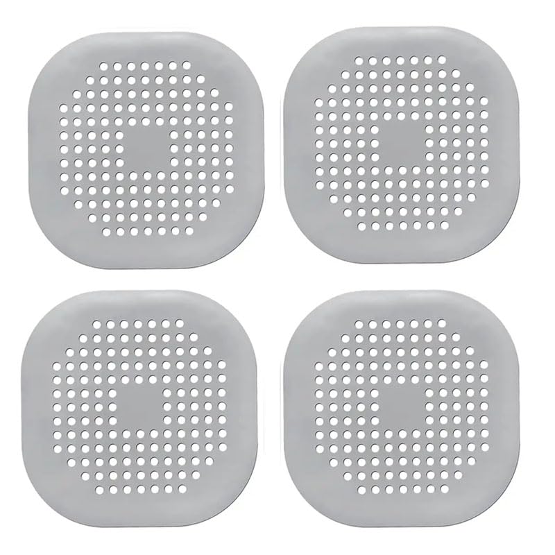 Filtro de cabello para desagüe de baño y cocina gris miniatura 7