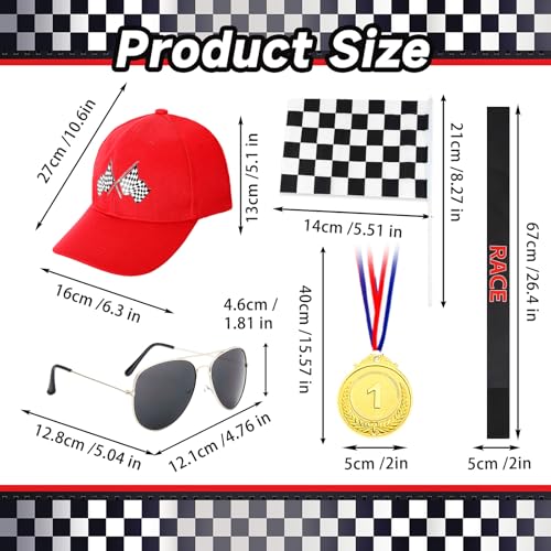 Disfraz Completo Niño Piloto de Carreras Talla S miniatura 5