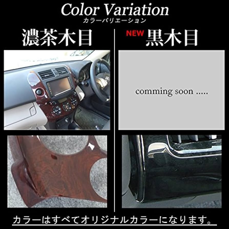 Amazon.co.jp: RAV4/ヴァンガード インテリアパネルAセット(SW