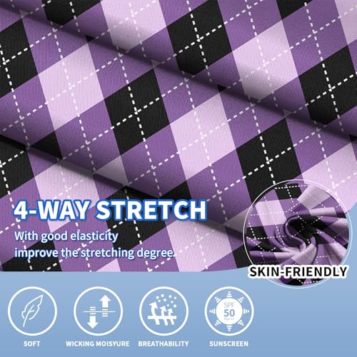 Image of Soneven Womens Golf Shirts Moisture Wicking V Neck Long Sleeve Polo Shirts Collared Tops