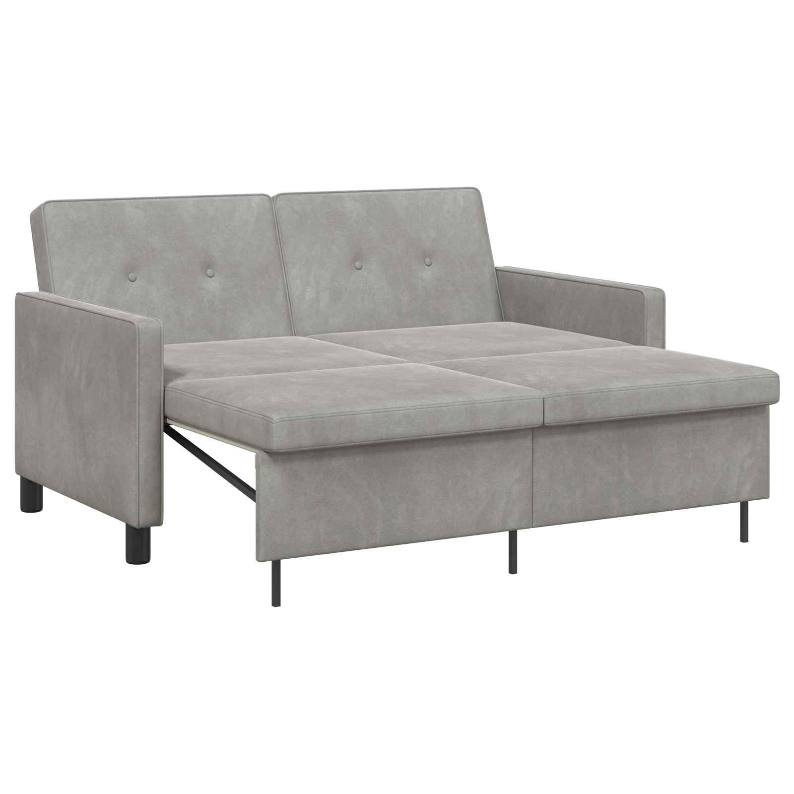 Schlafsofa hellgrün aus Stoff 154 cm