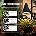 Bstrip Hanging Grow Lights, Full Spectrum Hanging Plant Lights for Indoor Plants, 25W Black Grow Light Bulbs with 16.4FT Power Cord, 3000K Grow Light for Indoor Plant with Timer for Garden, Flowers