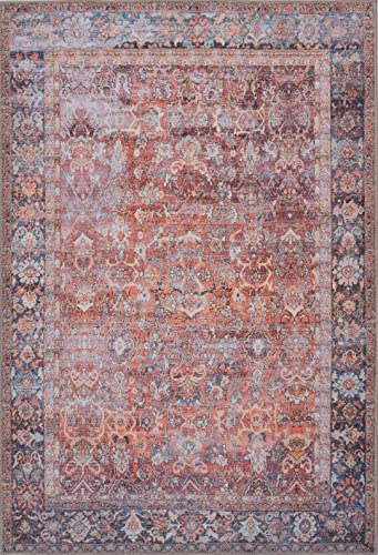 Adiva-Rugs-Machine-Washable-5x7-Area-Rug-with-Non-Slip-Backing-for-Living-Room-Bedroom-Bathroom-Kitchen-Printed-Vintage-Home-Decor-Floor-Decoration-Carpet-Mat-Terra-5-x-7