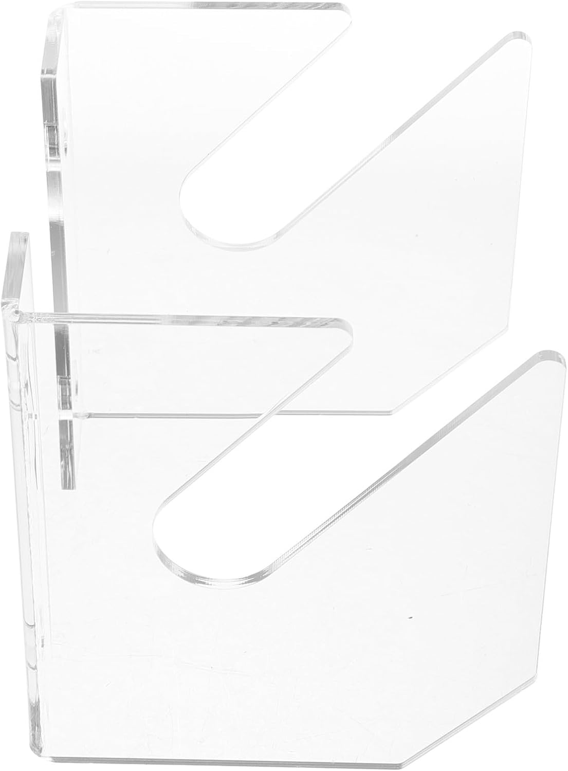 Alipis 2pcs Acrylic Skateboard Display Stand Wall Mount for Two Boards | Skateboard Deck Display Wall Mount, Home Living Room Storage, Fits Skateboard and Longboard Types