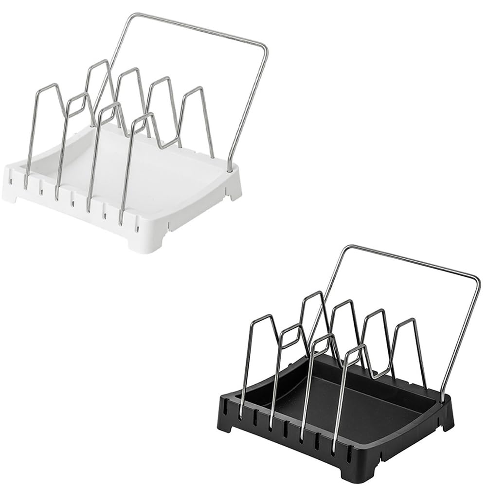 Hndhbfgrt For Pots for Pans Organizer for Kitchen Cabinets Stainless Steel Expandable Storage Rack Cutting Board Drying Cookware Shelf