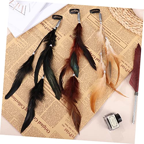 Plume avec clips extensions cheveux pour coiffure bohème chic de fête - 6