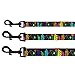 CollarDirect Floral Dog Leash Nylon Pattern Flower Print Adjustable Pet Leashes for Dogs Small Medium Large Puppy (L, Black)