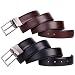 Beltox Fine Men's Reversible Leather Formal Belt Rotated Buckle Size 30" to 48"
