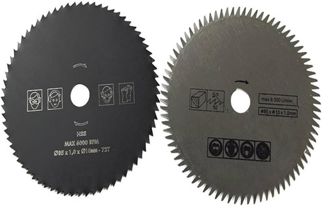 Tarcze tnące z 5 szt. małych tarcz piły tarczowej o średnicy 85 mm i średnicy wewnętrznej 10 mm