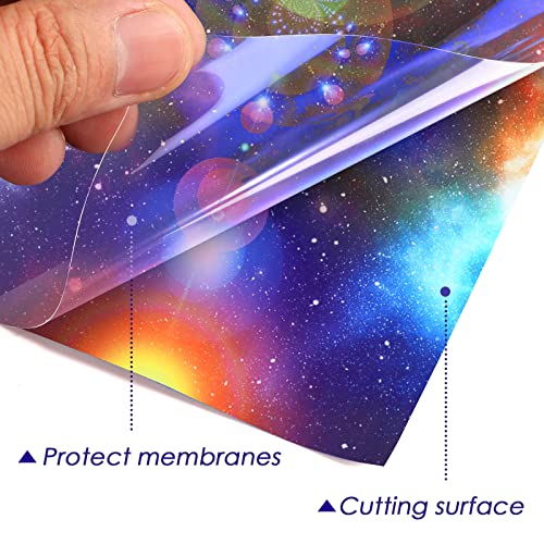 Doreenbow 10 Sheets Galaxy Htv Star Iron On Vinyl Heat Transfer Vinyl Space Pattern Vinyl 12X10 Inch Craft Vinyl For T-Shirts Diy Crafts #TOP2