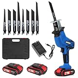 Cordless Reciprocating Saw 21V, BONSBOR Electric Reciprocating Saw with 2 Rechargeable Li-ion...