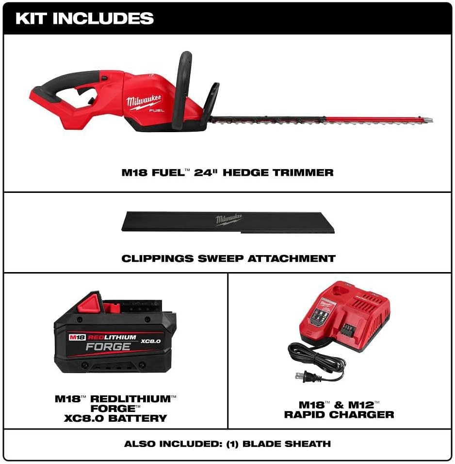 24" Battery-Powered Hedge Trimmer Kit, 18 V, Fuel™